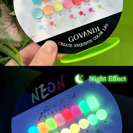 High-end Cream Milk 6pcs Gel Nail Polish Set 15ml Soak Off UV LED Gel Varnishes With Free Color Card For Nail Salon Lacquer 15ml