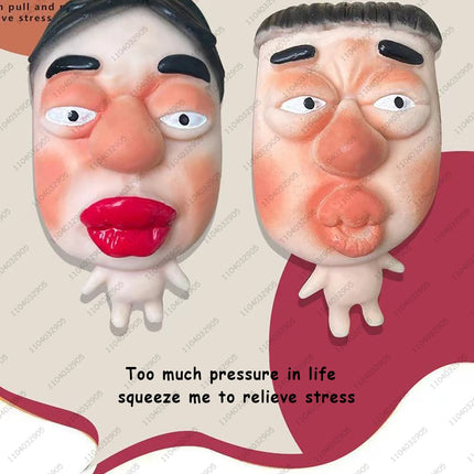 Funny Pimple Popper Squishy Toy Fast Rebound Squeeze Face Model Stress Relief Fidget Toys for Adults & Kids Funny Gag Prank Gift