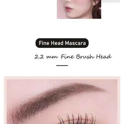 Silk Fiber Black Mascara Natural Curling Lengthens Ultra-Fine Eyelashes Women's Professional Waterproof Makeup Cosmetic Mascara