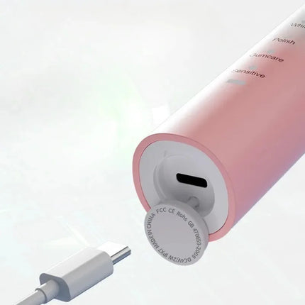 Ultra Quiet Electric Toothbrush Multiple Cleaning Modes Soft Bristles Gum Care Waterproof Design