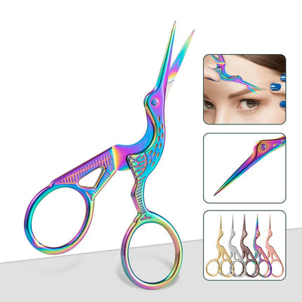 Eyebrow Scissor Makeup Eyelash Trimmer Facial Hair Remover Stainless Steel Nail Cuticle Manicure Scissor Beauty Makeup Tool