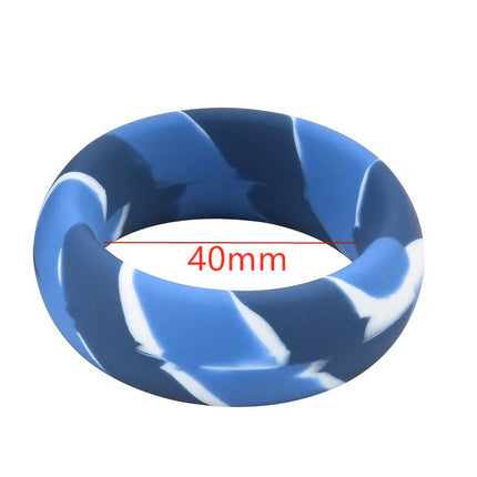 Big Size Silicone Cock Rings For Men Scrotum Testis Restraint Male Delay Ejaculation Penis Lasting Erection Adult Games Reusable