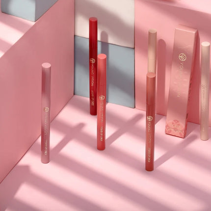 12 color matte liquid lipliner sponge gourd head fog surface bare color waterproof lip glaze red pen