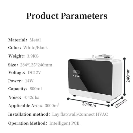 NAMSTE 3000m³ Smart Aroma Diffuser Perfume Air Freshener Essential Oil Diffuser Aroma Essential Oil HVAC Home Freshener Device