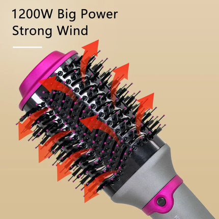 Multi-Function Hair Electric Hot Air Brush  Anti-scalding   Professional Hair Tools Negative Ion Blower Hair  Hair Curler