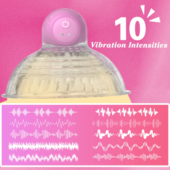 Remote Control Vibrating Nipple Sucker Vibrator for Women Breast Massage Stimulator Nipple Cover BDSM Adult Sex Toys for Couples