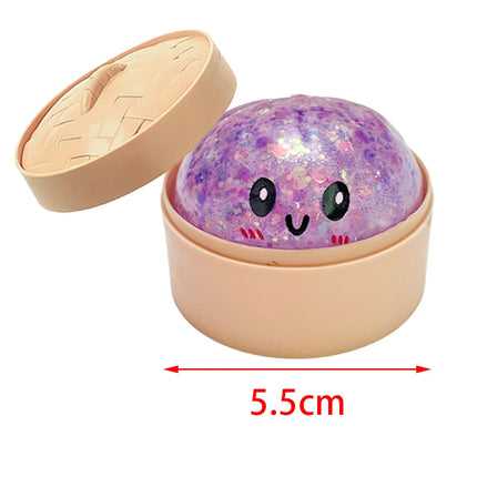 Blind box Colorful Simulated Dumpling Squishy Relaxing Relieve Anxiety Antistress Enhance Happiness Rebound Squeeze Reliever Toy