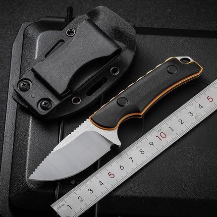 2026 new Outdoor high hardness straight knife integral backbone wilderness survival knife self-defense path-clearing small knife