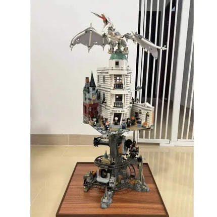 Cheapest DIY 4803Pcs Requiring Assembly Wizarding Bank Collectors Edition Building Block Model Birthday Christmas Gifts