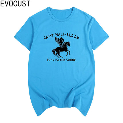 Camp Half Blood funnny parody short sleeve T-shirt Cotton Men T shirt New TEE TSHIRT Womens unisex Fashion