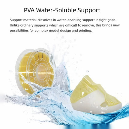 PVA 3D Printer Filament Water Soluble Support Material 1.75mm Easy Peel Dissolvable Filament for FDM High Quality 3D fiilament