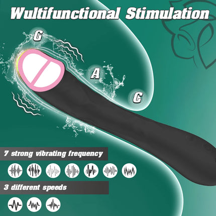 G Spot Dildo Vibrator Massage 7 Vibration Patterns Sex Toy Women  Vibrating for Vagina Stimulation Silicone Rechargeable 18+