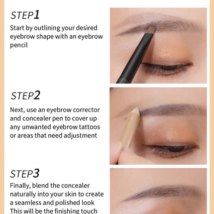 Eyelids Lying Silkworm Brightening Stick Ivory Beige Concealer Pencil Cover Face Spots Lip Liner Matte Concealer Cream Stick
