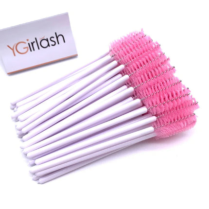 50/10 PCS/Pack Disposable Eyelash Swab Mini Individual Lash Applicators Mascara Brush Eyelashes Extension For Maquillaje Makeup