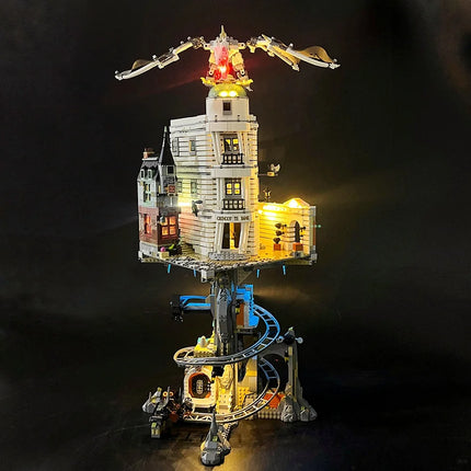 Cheapest DIY 4803Pcs Requiring Assembly Wizarding Bank Collectors Edition Building Block Model Birthday Christmas Gifts