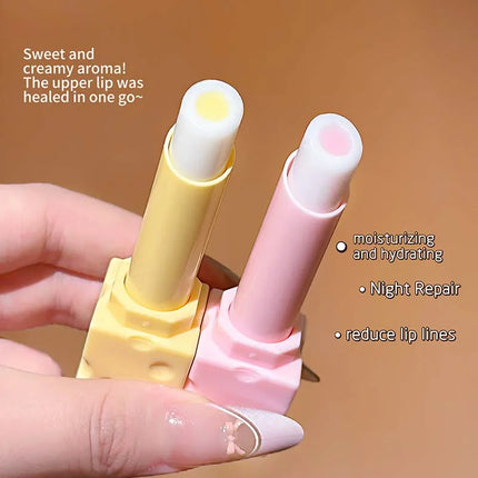 Cheese Lip Balm Set Moisturizing plumps lips reduces lip lines lip care product for smooth lips