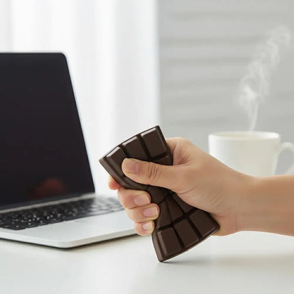 Simulated Chocolate Squishy Slow Rising Squeeze Toy Simulation Food Slow Rebound Chocolate Stress Release Desktop Ornament