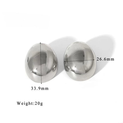 Fashionable elegant waterproof stainless steel bow heart-shaped pendant women's earrings jewelry party wedding 2025 new item