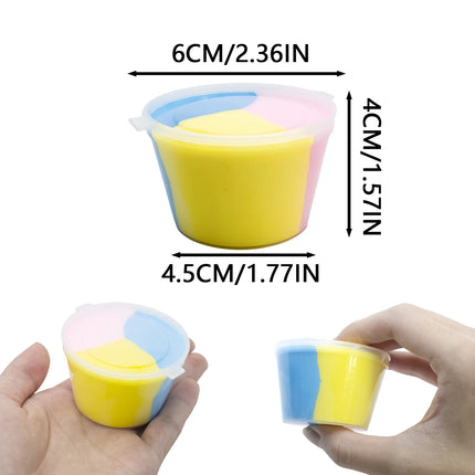 80ml Fluffy Slime Supplies Toys Soft DIY Clay Light Plasticine Non-Sticky Putty Modelling Charms Slime Putty Birthday Party Gift