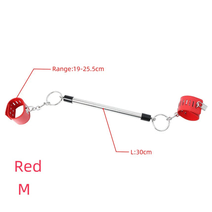 Sex Toy Kit of Spreader Bar Couples Adjustable Cuff BDSM Handcuffs Leg Cuff for SM Slave Restraint Sextoy Removable Cuffs Toy