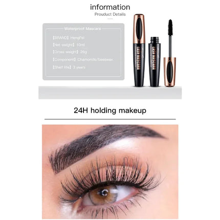Waterproof Anti-sweat Mascara Lengthens Eyelashes Extension Black Thick Eye Lashes Makeup Cosmetic Makeup Brushes Eye