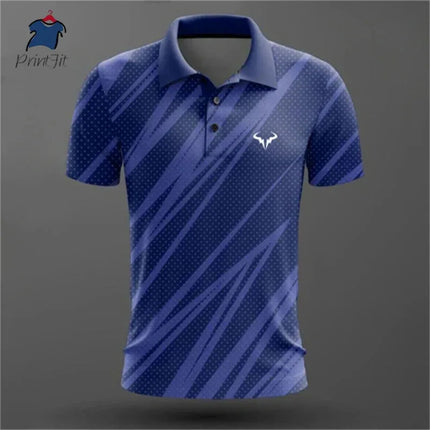 Summer polo shirts, golf shirts, buttoned breathable, quick-drying, sweat-absorbing short-sleeved men's clothing, summer sports