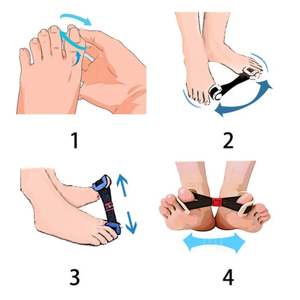Hallux Valgus Corrector Belt Recovery Training Exerciser Strap Toe Separator Big Toe Stretcher Separator
