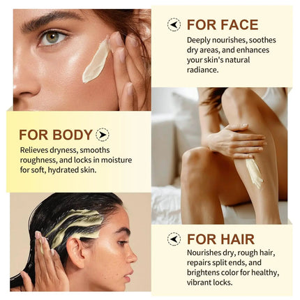 140ml Butter Face Cream Hydrating Purify Skin Help Skin Retain Moisture Soothes Dry Skin Vegan for Sensitive Skin Repair Wrinkle