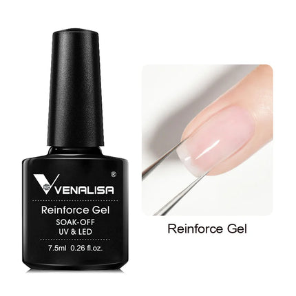 #758 Milky White Venalisa Nail Gel Polish Pearl Color Fall Nails TPO Free Long Wear Diamond Top Soak Off UV LED Gel Nail 7.5ml