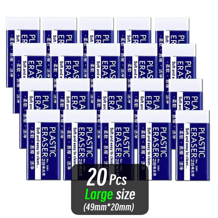 1/10/30pcs 2B Eraser Clean and Mess Free Student Exam Office Sketch Soft Eraser for Kids Correction Supplies Pencil Rubber