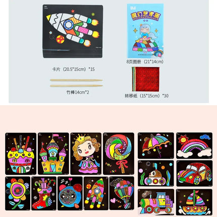 Magic Transfer Painting Kids DIY / Peinture Transfert Magique Enfants