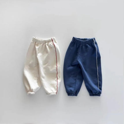 2025 Autumn New Baby Long Sleeve Clothes Set Infant Boys Solid Versatile Sweatshirt Suit Girls Casual Sports Set Kids Outfits