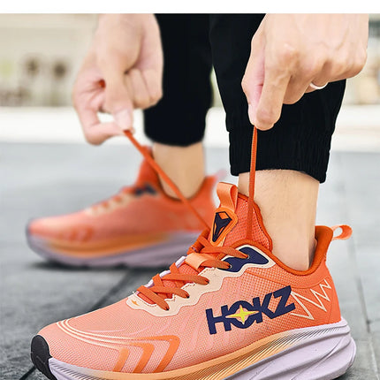 Carbon Plate Air Cushion Running Shoes for Men Soft Chunky Sneakers Women Daily Commuting Shoes Outdoor Casual Walking Shoes
