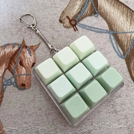 Keyboard Keycap Fidget Keychain Macaron Crystal Clicker Toy Stress Relief Fingertip Gadget,Decompression Keys Button for Adult