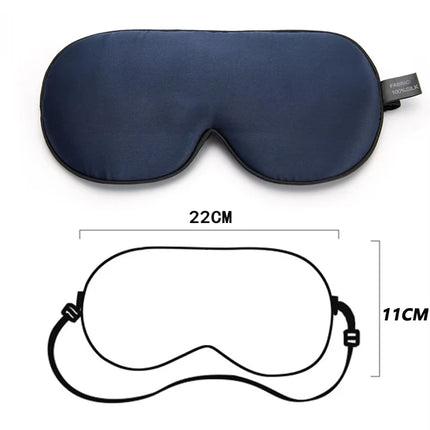 Silk Sleeping Mask Porcelain Pattern Blindfold Eye Cover Shading Eyeshade Thicken Soft Eye Mask Sleep for Travel Eyepatch