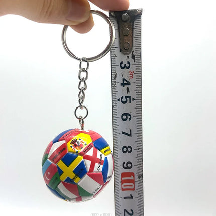 2026 New World Flag Football Keychain Country Soccer Club Fans Keyring Car Key Chains Souvenir Bag Pendant Accessories Gifts