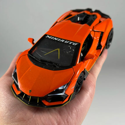 1:32 Lamborghini Revuelto Supercar Alloy Metal Diecast Model Car High Simulation Collectibles Children Toy Cars Sound And Light