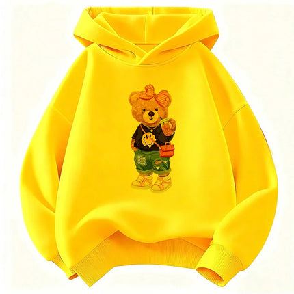 Graphic 2026 Y2k Hip Hop Bear Hoodie Kids Children's Sweatshirt Hoody for Boys Girls Casual Hoodies Hip Hop Clothes
