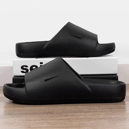 2024 New Ultra Soft Casual Sports Wear-Resistant Outdoor Elevated Slipper Sandals Couple Model Slippers For Women
