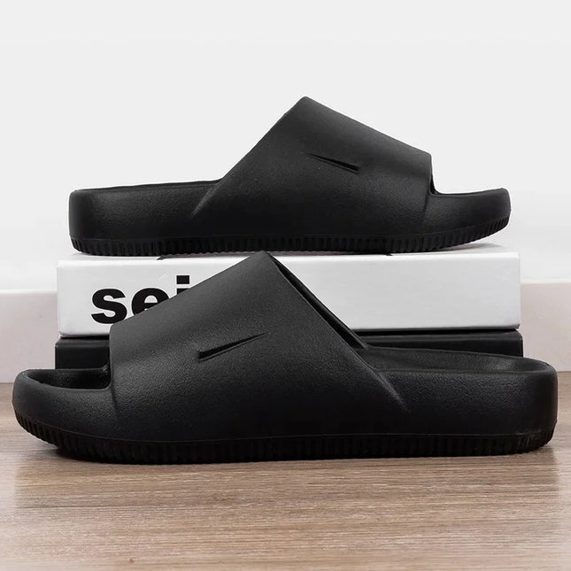 2024 New Ultra Soft Casual Sports Wear-Resistant Outdoor Elevated Slipper Sandals Couple Model Slippers For Women