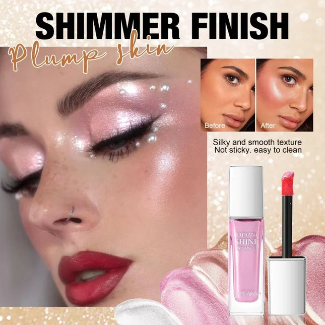  Liquid Highlighter Starlight Liquid Fine Sparkle for Face Body Long-Lasting Glow for Stage Festival & Photography Makeup