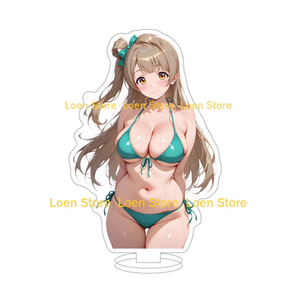 Hot game Anime sexy lingerie bikini girl student big ass big breasts bunny girl Anime Figure Acrylic stand desk ornament gift