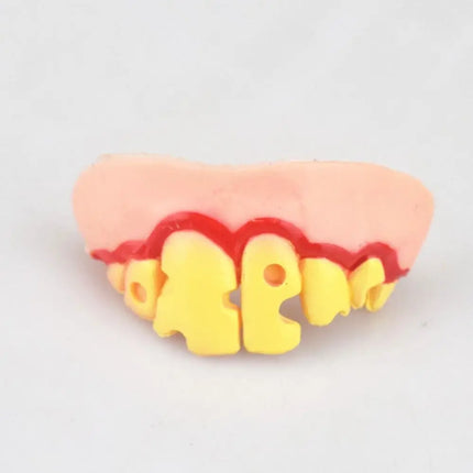 Practical Jokes Denture Gags Funny Dentures 10 Style Rubber Ugly Teeth Scary Trick Fake Denture Teeth Household Theme Party
