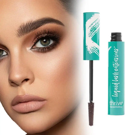 Thrive Causemetics Liquid Lash Extensions Mascara Thickening Lengthening Waterproof Smudge-Proof Nourishing Fiber Eyelash Makeup