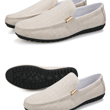 Men Casual Shoes Canvas Slip On Fashion Loafers for Male Luxury Dress Driving Shoes Formal Wedding Party Flats Plus Size