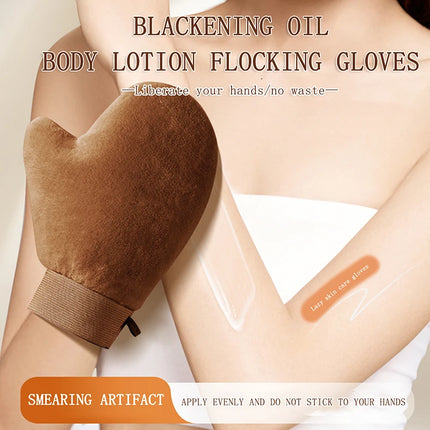 ZZ Reusable Body Self-Tanning Glove Cream Lotion Mousse Cleaning Glove Double-Sided Prevents Sticky Hands Applicator Self Tan
