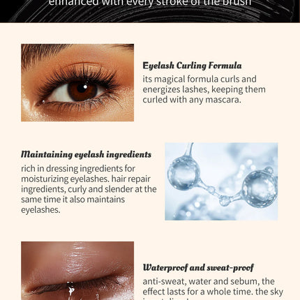 2025 High Heels Mascara 3D Waterproof Non-smudging Thick Curl Natural Slender Cross-border Makeup