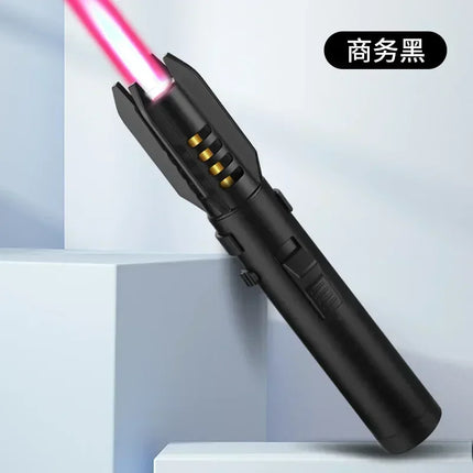 High Temperature Welding Gun Windproof Strong Red Flame Butane Gas Torch Lighter Safety Lock Fire Switch Kitchen Cigar Lighters