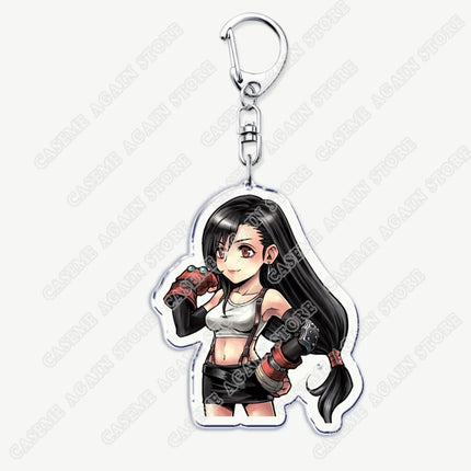 Popular Game Keychains for Accessories Key Chain Jewelry Keyrings Cloud Strife Ffvii Tifa Sephiroth Vincent Valentine Fans Gifts