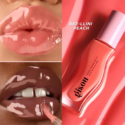 Gisou Original Moisturizing Watermelon Lip Oil Gloss Care Of The Lips Benetitnt For Lips Plumping Exfoliating Plumping Lip Balm